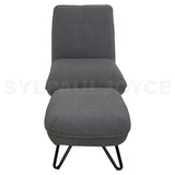 Emma Accent Chair with Stool