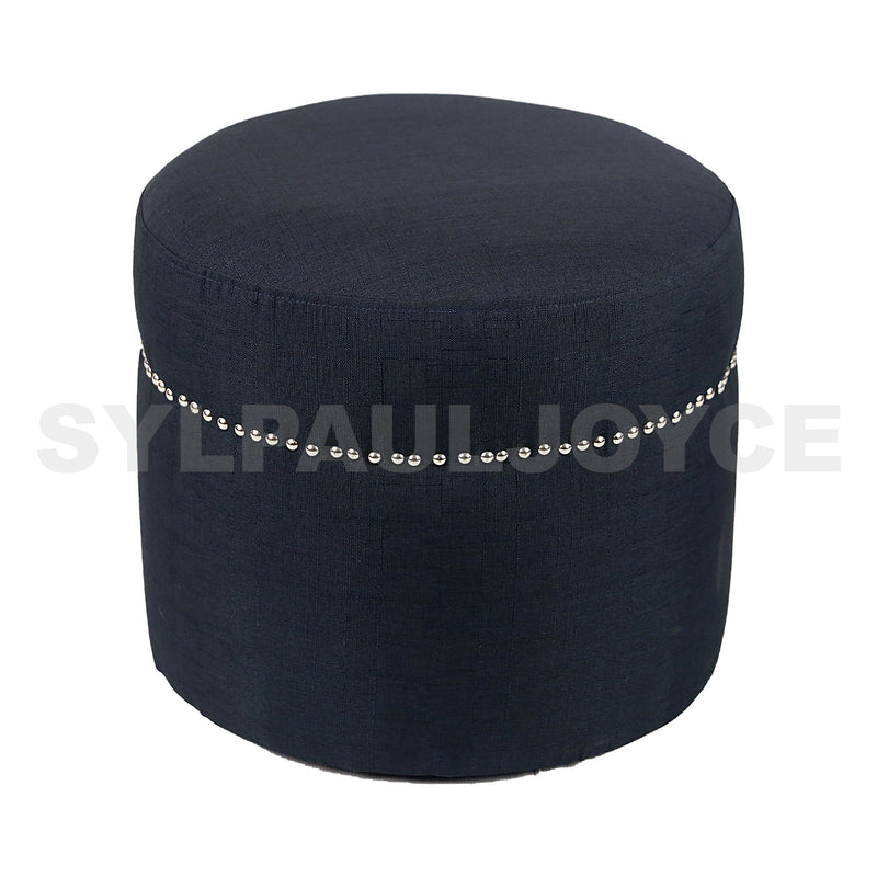 Cotton Round Ottoman