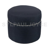 Cotton Round Ottoman