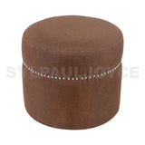 Cotton Round Ottoman