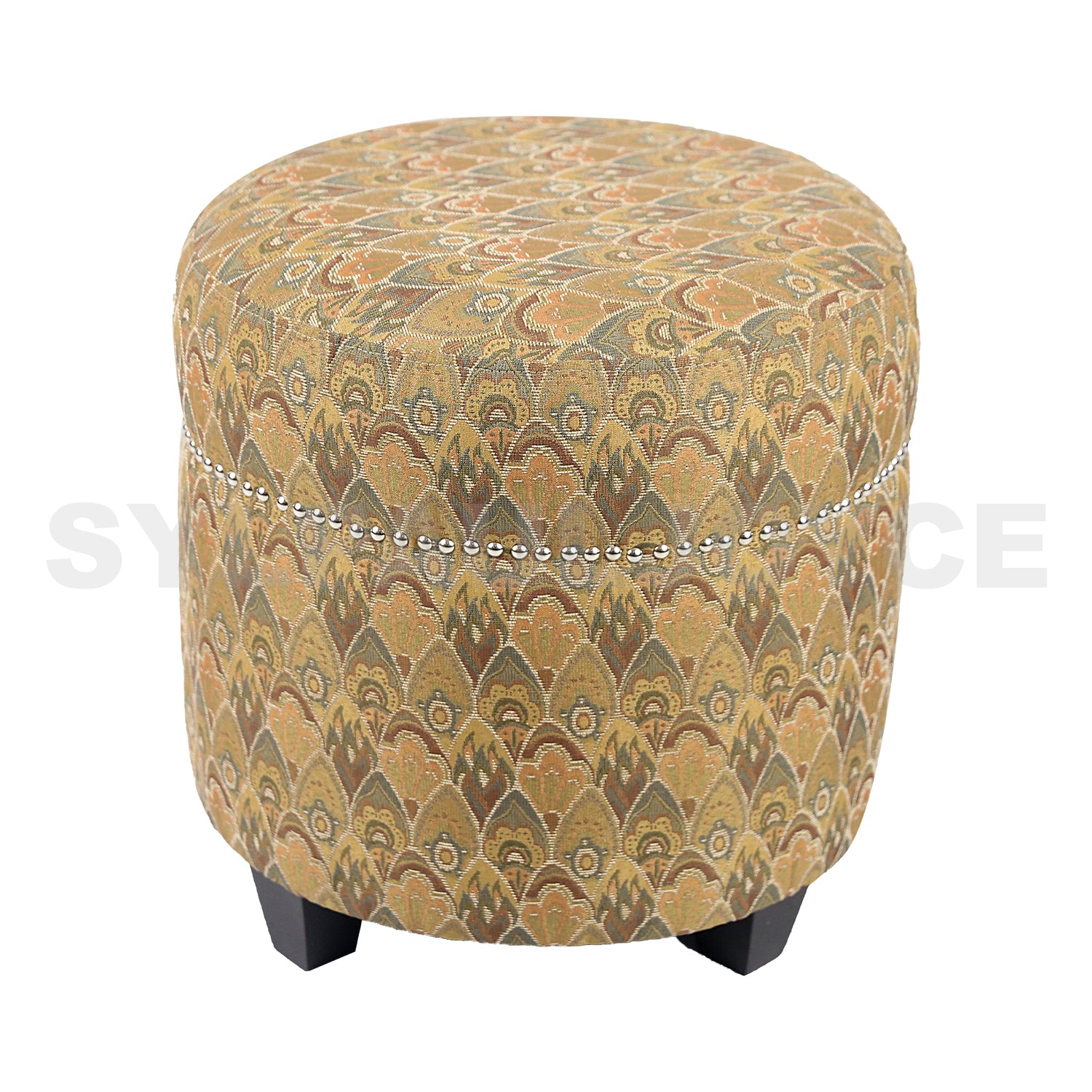 Cotton Round Ottoman