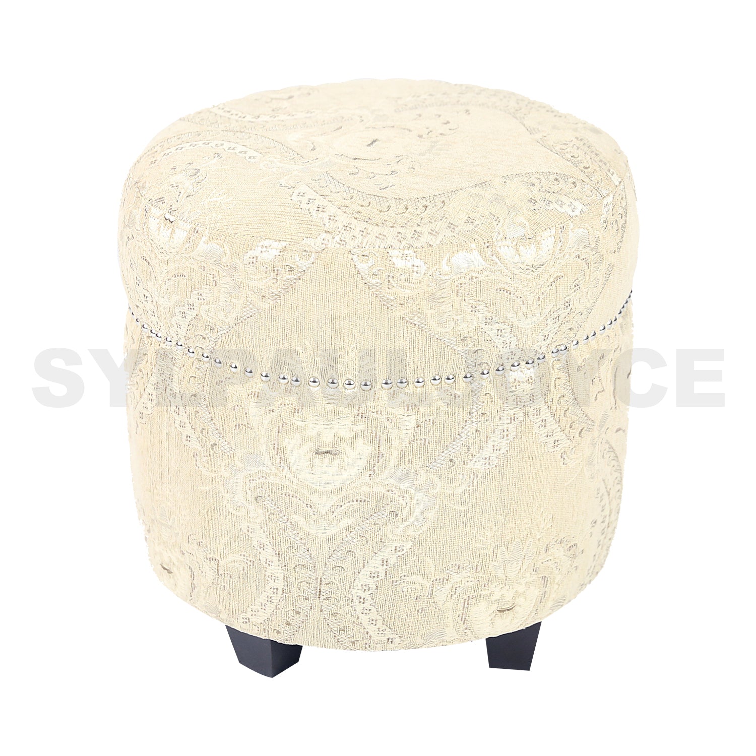 Cotton Round Ottoman