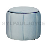 Pia Round Stool with Storage