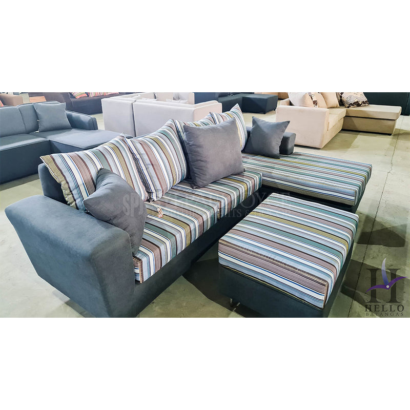 Soprano L-shape Sofa with Stool