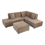 Alberto Corner Sofa with Stool