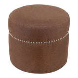 Cotton Round Ottoman