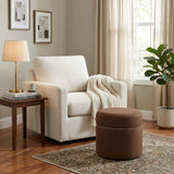Cotton Round Ottoman