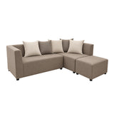Duterte Corner Sofa with Stool
