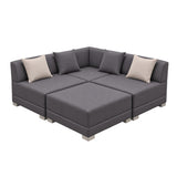 Milano Corner Sofa with Stool