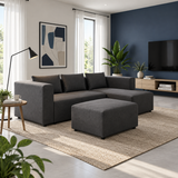 Novalyn L-shape Sofa with Stool