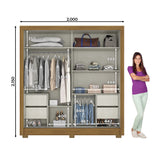 Gian Sliding Door Wardrobe