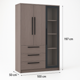 Cindy 3-Door Wardrobe