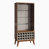 Ian Display Cabinet (Brown/Off-White)