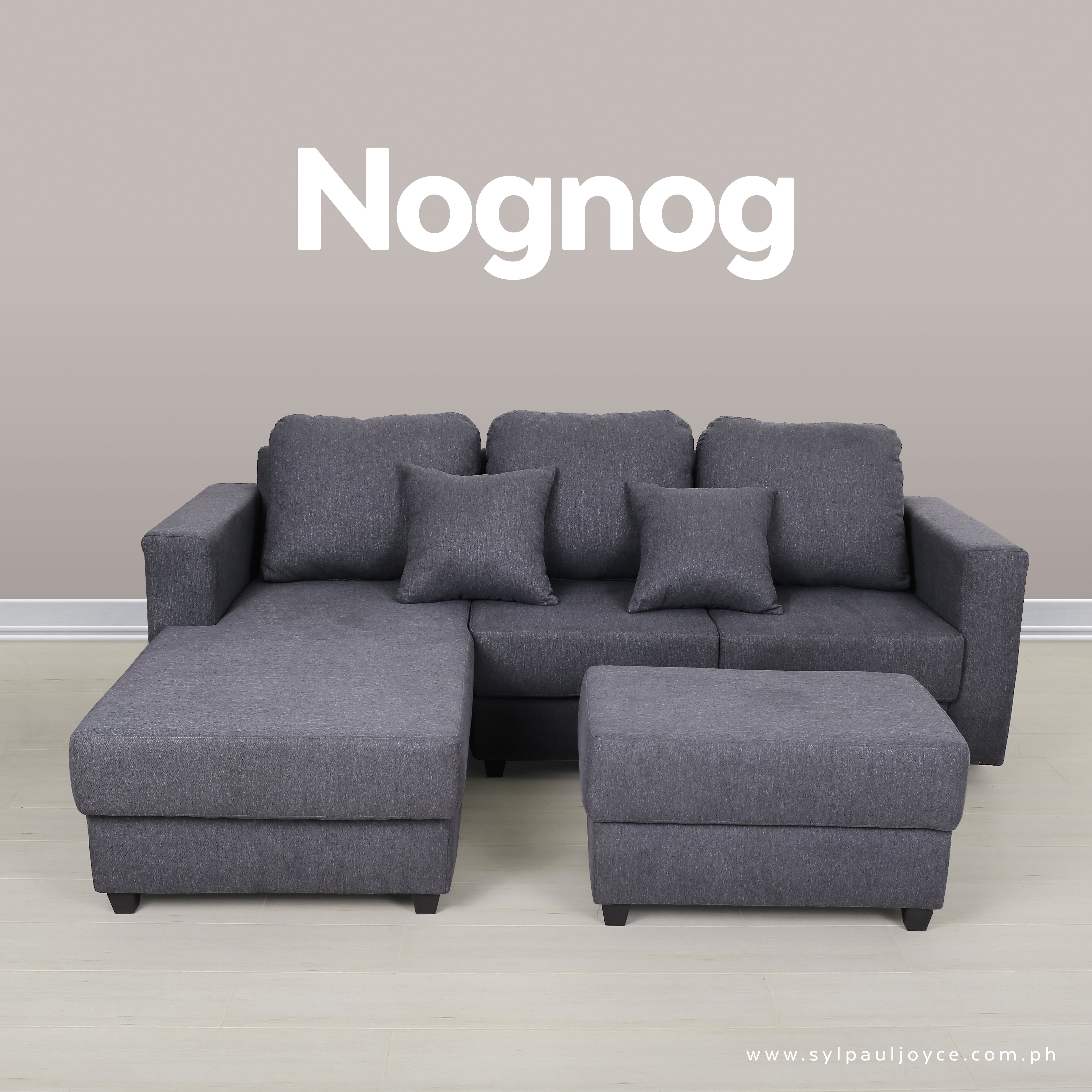 Nognog L-shape Sofa with Stool