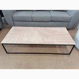 Iron Center Table (Oak)